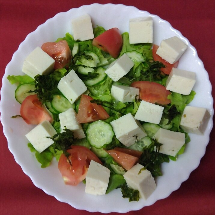 豆腐サラダ